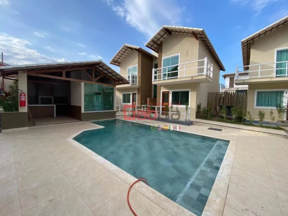 Imagem Casa com 3 Quartos Nova em condomínio com piscina e sauna à venda, 90m² por R$ 459.000,00 - Praia Rasa - Armação dos Búzios/RJ