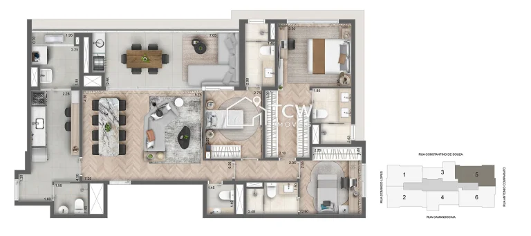Imagem Apartamento à venda no bairro Campo Belo - São Paulo/SP, Zona Sul