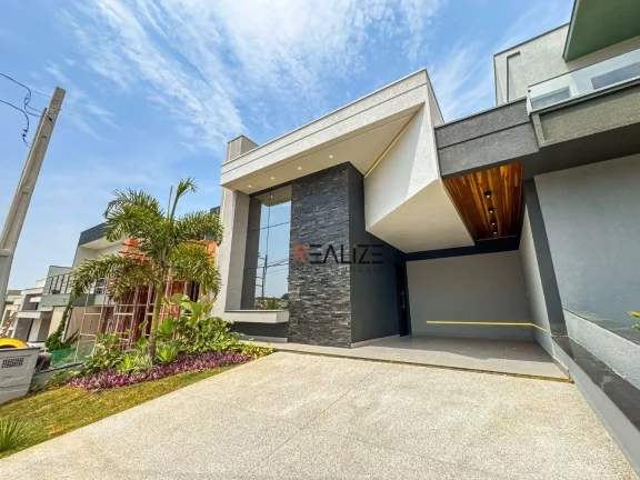 Imagem Casa térrea moderna à venda, 138 m² por R$ 1.270.000 - Condomínio Park Gran Reserve - Indaiatuba/SP