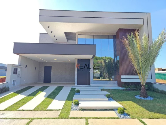 Imagem Casa alto patrão com 3 suítes à venda, 210 m² por R$ 2.250.000 - Condomínio Villa Sapezal - Indaiatuba/SP