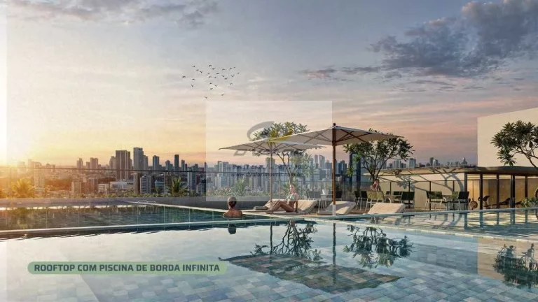 Imagem Vendo Flats de 23 a 68 m², Sala ampla para 03 ambientes, 01 Vaga de Garagem