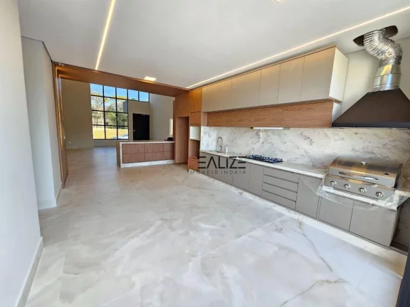Imagem Casa alto patrão com 3 suítes à venda, 210 m² por R$ 2.250.000 - Condomínio Villa Sapezal - Indaiatuba/SP