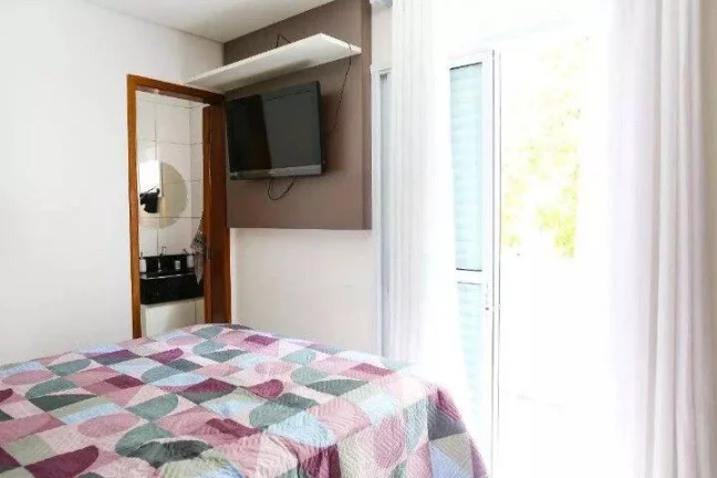 Imagem Cobertura com 2 dormitórios, 55 m² - venda por R$ 430.000 ou aluguel por R$ 2.331/mês - Jardim Santo Alberto - Santo André/SP