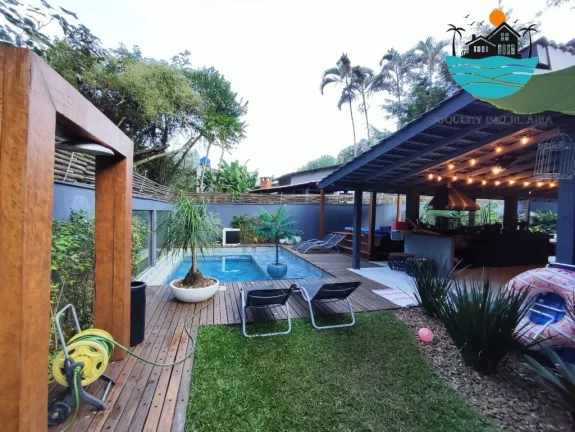 Imagem Casa para Aluguel de Temporada em Juquehy - piscina aquecida, jacuzzi, churrasqueira, 2 vagas 3 dorm,1 suíte, máx. 10 pessoas | Juquehy Imobiliária