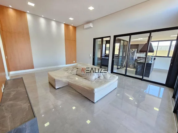 Imagem Casa moderna com quintal 3 suítes à venda, 261 m² por R$ 2.550.000 - Condomínio Terras de Itaici - Indaiatuba/SP