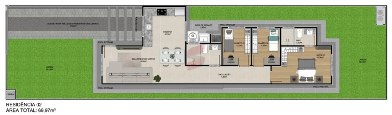 Imagem CASAS A E B novas em SJP