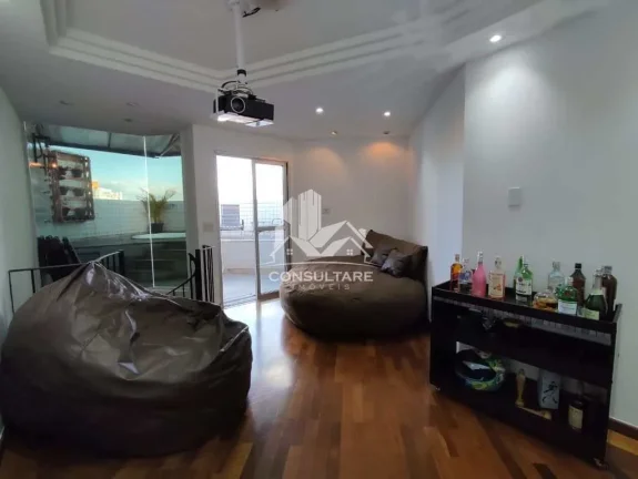 Imagem Cobertura com 3 dorms, Encruzilhada, Santos - R$ 710 mil, Cod: 4975