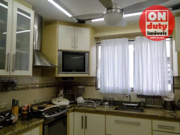Imagem Apartamento com 2 dormitórios à venda por R$ 450.000 - Encruzilhada - Santos.