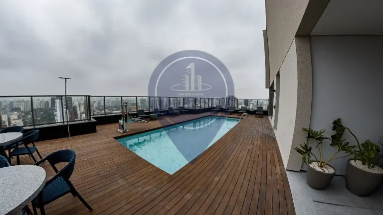 Imagem Studio de Luxo à Venda no Brooklin Paulista, São Paulo-SP: 1 Quarto, 1 Banheiro, 40,55 m² de Puro Conforto!