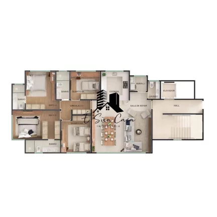 Imagem Apartamento à venda 4 quartos Bairro Ouro Preto - Belo Horizonte/MG