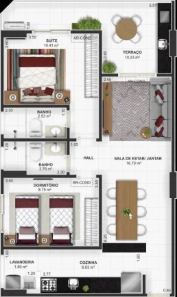 Imagem APARTAMENTO COM 93.34 m² - TUPI - PRAIA GRANDE SP