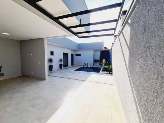 Imagem Casa moderna com 3 suítes e escritório à venda, 235 m² por R$ 2.250.000 - Condomínio Maria Dulce - Indaiatuba/SP