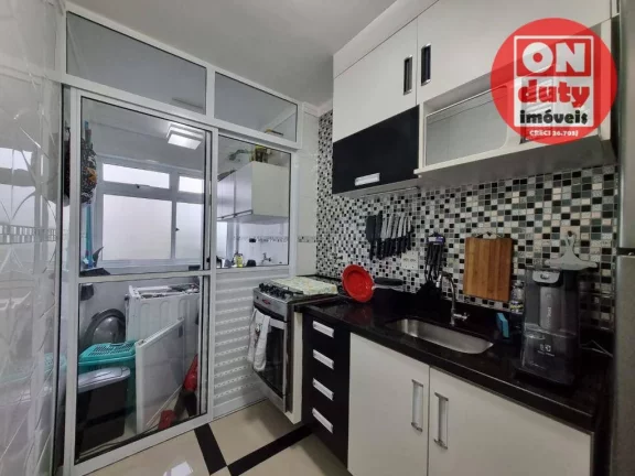 Imagem Prédio com área de lazer Apartamento com 2 dormitórios à venda, 50 m² por R$ 290.000 - Morro de Nova Cintra - Santos/SP