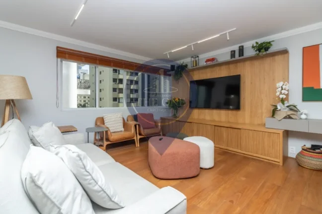 Imagem Apartamento à venda em Indianópolis, São Paulo-SP - 2 quartos, 2 suítes, 2 salas, 4 banheiros, 1 vaga, 113m².
