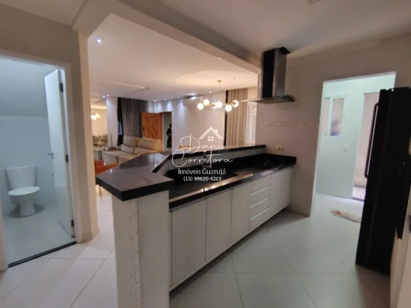 Imagem Casa para locação no Jardim Las Palmas, Guarujá-SP: 3 quartos, 1 suíte, 2 salas, 1 vaga de garagem, 160m² de área.