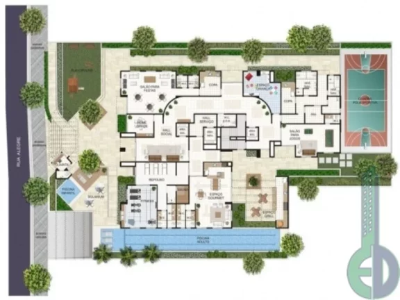 Imagem Apartamento à venda em São Caetano: 3 quartos, 1 suíte, 2 banheiros, 2 vagas, 91m², no Condomínio Giardino Allegro São Caetano.