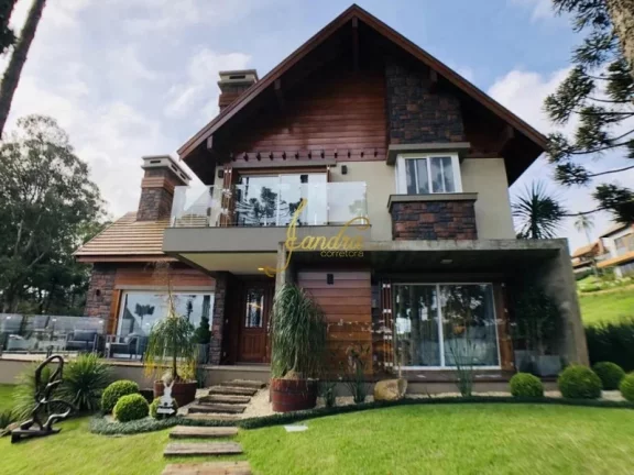 Imagem Lindo sobrado no Aspen Mountain de Gramado com 05 suítes mobiliado e decorado