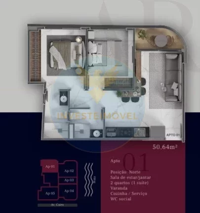Imagem Apartamento em Lançamentos no bairro Cabo Branco - João Pessoa, PB