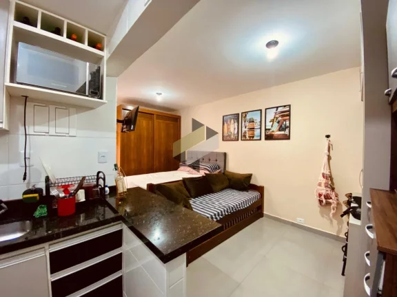 Imagem Studio para Venda em Santos, Ponta da Praia, 1 banheiro, 1 vaga