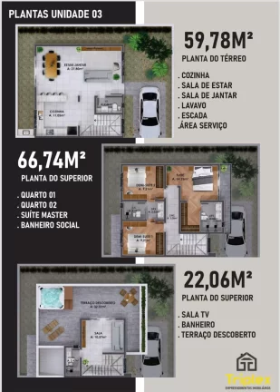 Imagem Sobrado Triplex no Uberaba