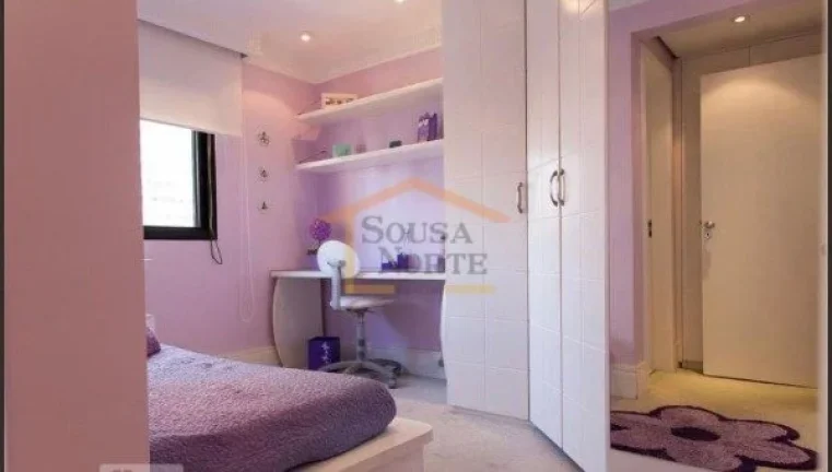 Imagem Apartamento com 150m², um apartamento por andar. Dispõe de 4 dormitórios, sendo 3 suítes com arm...