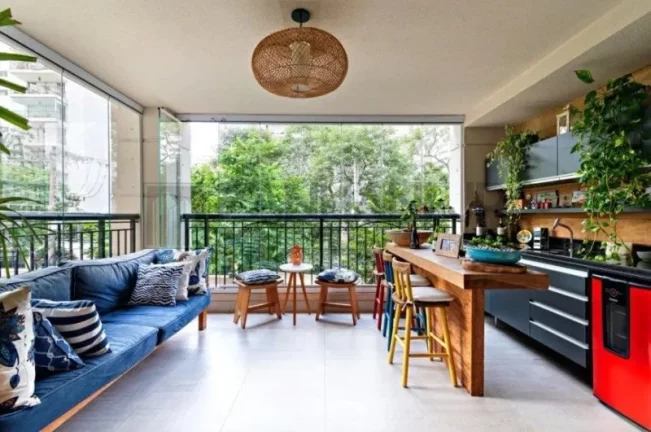 Imagem Apartamento de alto padrão para locação na Indianópolis, São Paulo-SP: 3 quartos, 3 suítes, 3 salas, 4 banheiros, 2 vagas e 164m².