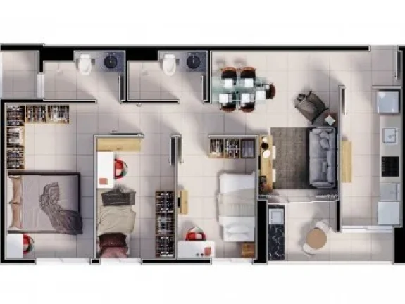 Imagem Apartamento 3 dormitórios para Venda em Teresina, Fatima, 3 dormitórios, 1 suíte, 2 banheiros, 2 vagas