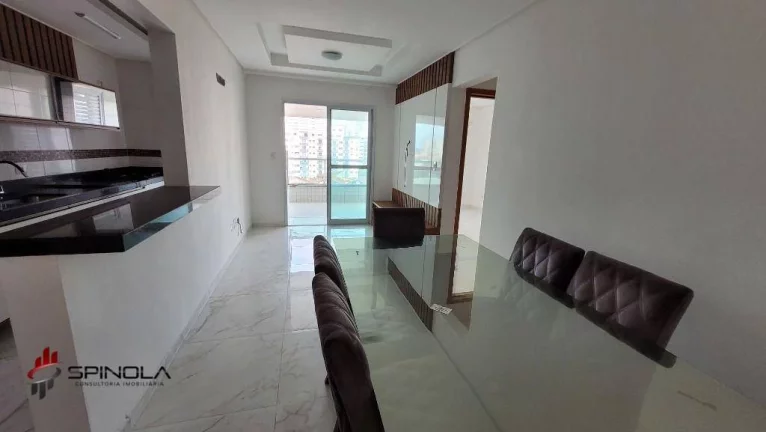 Imagem Apartamento com 2 dormitórios à venda, 83 m² por R$ 599.000,00 - Caiçara - Praia Grande/SP