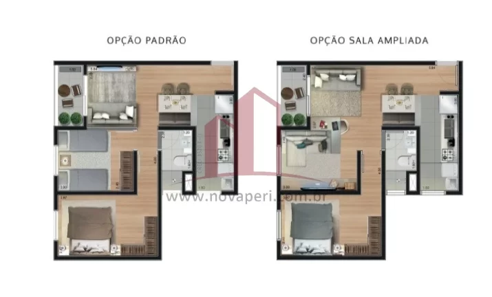 Imagem Apartamento à venda no Centro de Francisco Morato-SP: 2 quartos, 1 sala, 1 vaga de garagem e 50m² de área!