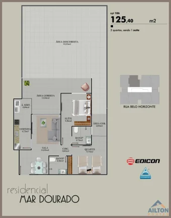 Imagem Lançamento Residencial Edifício Mar Dourado na Praia do Morro Guarapari/ES