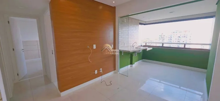 Imagem Alugo apartamento no Alphaville Salvador: 2/4 (1 suíte) nascente, varanda gourmet c/ cortina de vid