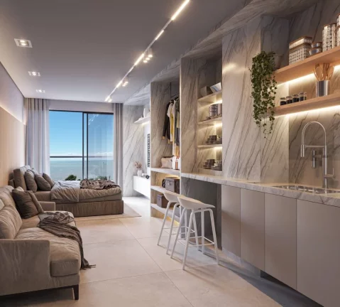 Imagem Studio à venda em João Pessoa, Jardim Oceania, com 1 quarto, 24,32m2