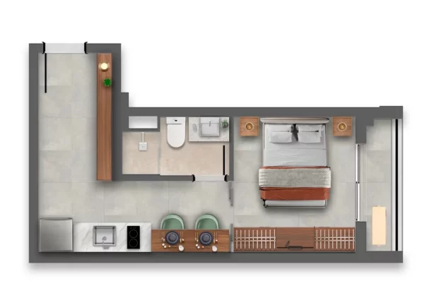Imagem Imóvel com 1 Quarto à Venda, 25 m² em Consolação - São Paulo