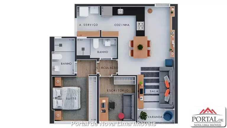 Imagem APARTAMENTO RESIDENCIAL em Nova Lima - MG, Alphaville Lagoa Dos Ingleses