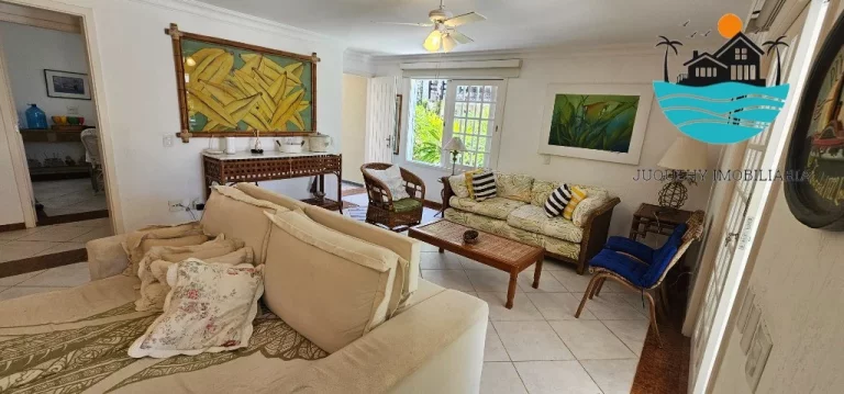 Imagem Casa para alugar em condomínio fechado pé na areia com vista ao mar em Juquehy, com 4 suítes, - Acomodação máx. 10 pessoas | Juquehy Imobiliária