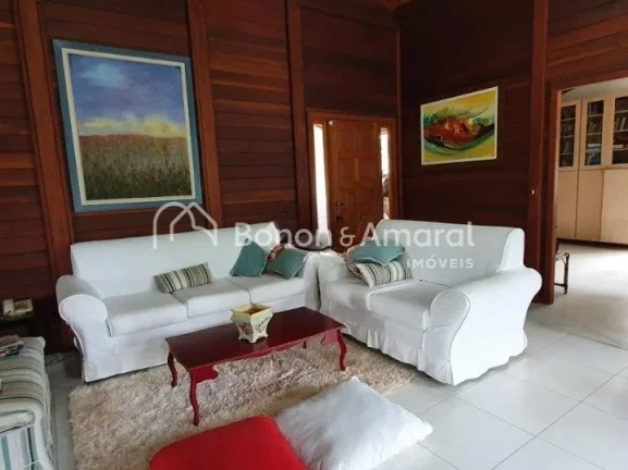 Imagem Excelente casa térrea, ampla, moderna, rústica, living, escritório, lavabo, 3 suítes sendo a mas...