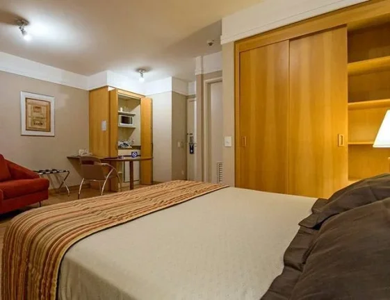 Imagem Flat disponível para venda no Transamérica Executive Bela Cintra no Jardim Paulista, com 30m², 1 dormitório e 1 vaga