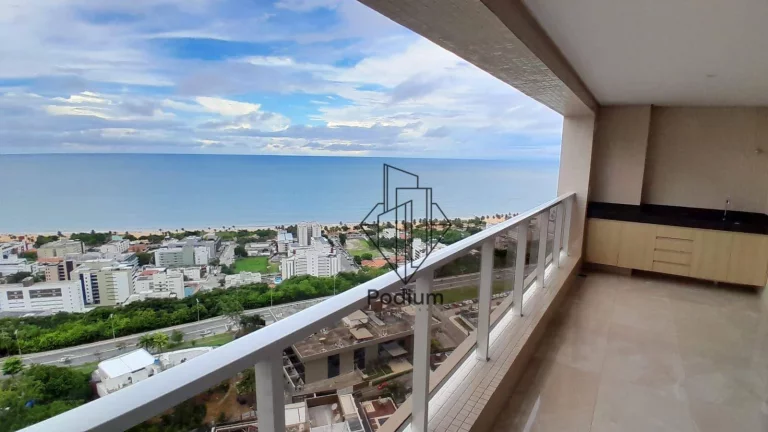 Imagem Apartamento no Condomínio Tour Geneve com jacuzzi privativa e vista definitiva para o mar da praia de Altiplanto - AP2168