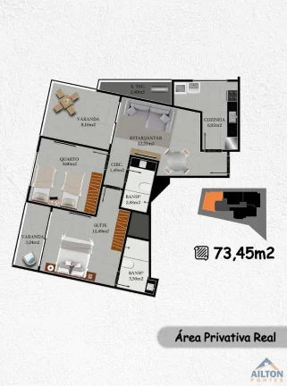 Imagem Lançamento Edifício Porto Bello com 2 Quartos no Centro de Guarapari/ES