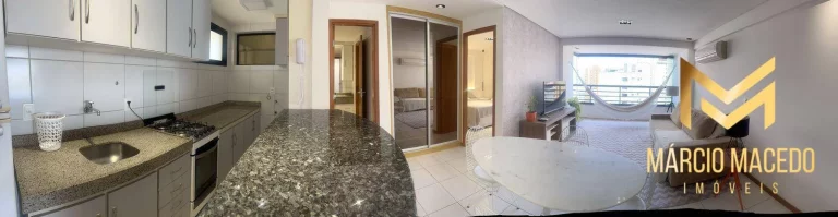 Imagem Apartamento com 1 dormitório à venda, 59 m² por R$ 470.000,00 - Meireles - Fortaleza/CE