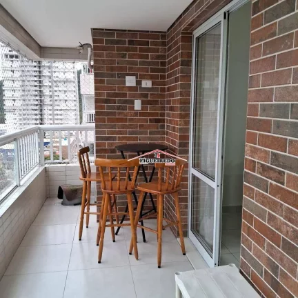 Apartamento com 2 dormitórios para alugar, 63 m² por R$ 3.300/mês - Canto do Forte - Praia Grande/SP