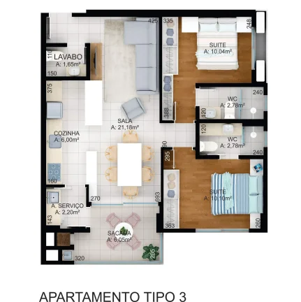 Imagem Apartamento em Anita Garibaldi - Joinville SC
