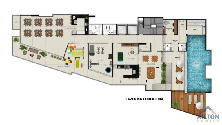Imagem Apartamento Garden com 3 Suítes à Venda na Quadra do Mar da Praia do Morro - Guarapari/ES