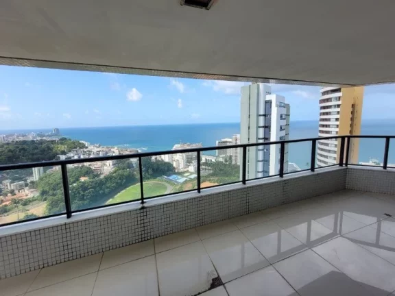 Imagem MANSÃO MONT SAINT MICHEL - 4 SUITES COM 275,09m² PRIVATIVOS - 04 VAGAS - VISTA MAR - ANDAR ALTO - NO PONTO MAIS NOBRE DE ONDINA por R$ 3.100.000,00