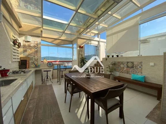 Imagem Cobertura com 3 dormitórios ,porteira fechada à venda, 226 m² por R$ 1.800.000 - Ponta da Praia - Santos/SP