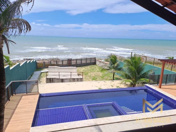 Casa pé na areia com 4 suítes à venda, 225 m² por R$ 2.700.000 - Taíba - São Gonçalo do Amarante/CE