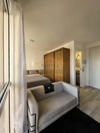 Imagem Studio super funcional com 27,50m², mobiliado e prontinho para morar!
O espaço conta com varanda, ...