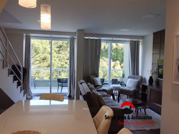Imagem Apartamento Duplex Mobiliado a Venda no Vila Capivari em Campos do Jordão.