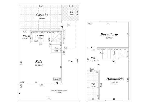 Imagem Sobrado de Condomínio com 2 dorms, Maracanã, Praia Grande - R$ 270 mil, Cod: 2129