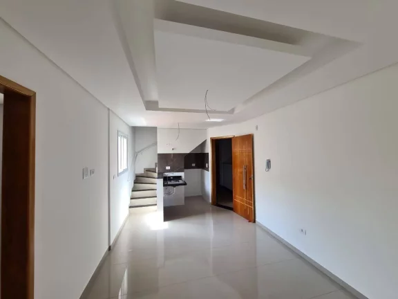 Imagem Cobertura com 2 dormitórios à venda, 88 m² por R$ 375.000,00 - Vila Tibiriçá - Santo André/SP
